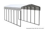 Arrow 10 x 15 x 9 ft Eggshell Carport