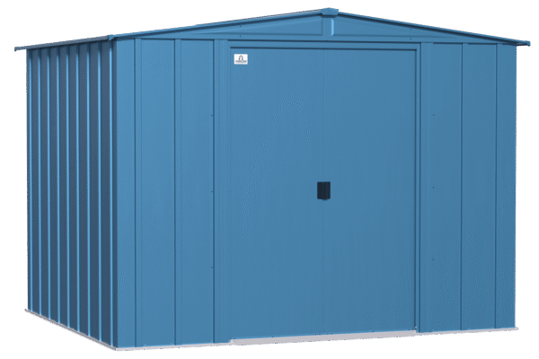 Arrow Classic Steel Storage Shed, 8x7, Blue Grey