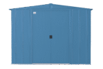 Arrow Classic Steel Storage Shed, 8x7, Blue Grey