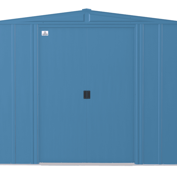 Arrow Classic Steel Storage Shed, 8x7, Blue Grey