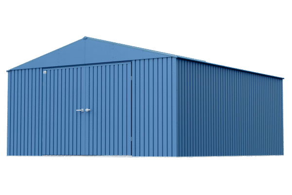 Arrow Elite 14 x 16 x 8 ft Blue Grey Steel Storage Shed