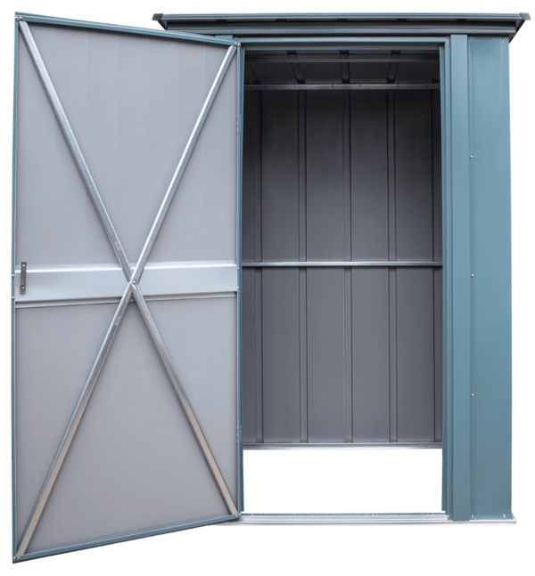 Spacemaker® Patio Steel Storage Shed, 4 ft. x 3 ft. Juniper Berry