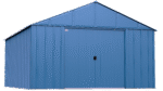Arrow Classic 12 x 14 x 8 ft Blue Grey Steel Storage Shed