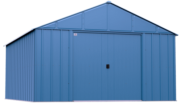 Arrow Classic 12 x 14 x 8 ft Blue Grey Steel Storage Shed
