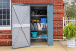 Spacemaker® Patio Steel Storage Shed, 4 ft. x 3 ft. Juniper Berry