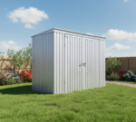 Arrow Elite 14 x 16 x 8 ft Blue Grey Steel Storage Shed