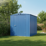 Arrow Elite 6 x 6 x 7 ft Blue Grey Steel Storage Shed