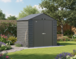 Arrow Select Steel Storage Shed, 10x8, Blue Grey