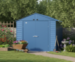 Arrow Select Steel Storage Shed, 6x4, Blue Grey