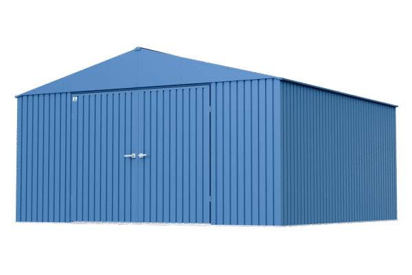 Arrow Elite 14 x 14 x 8 ft Blue Grey Steel Storage Shed