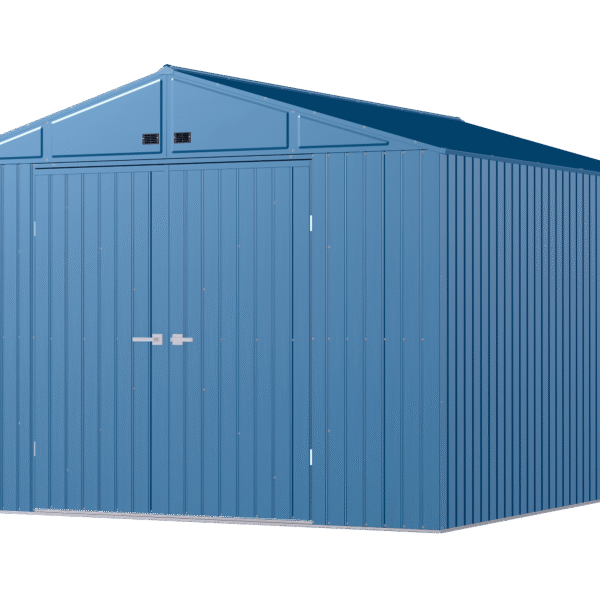 Arrow Elite 10 x 12 x 8 ft Blue Grey Steel Storage Shed