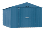 Arrow Elite 10 x 14 x 8 ft Blue Grey Steel Storage Shed