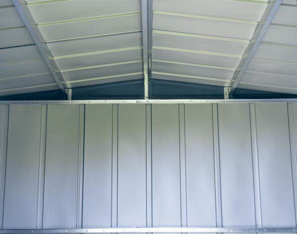 Arrow Classic Steel Storage Shed, 8x7, Blue Grey