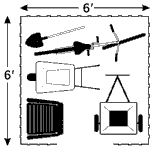 Arrow Elite 6 x 6 x 7 ft Blue Grey Steel Storage Shed