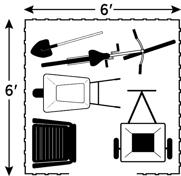 Arrow Elite 6 x 6 x 7 ft Blue Grey Steel Storage Shed