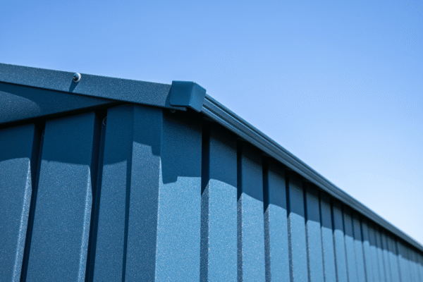 Arrow Elite 14 x 16 x 8 ft Blue Grey Steel Storage Shed