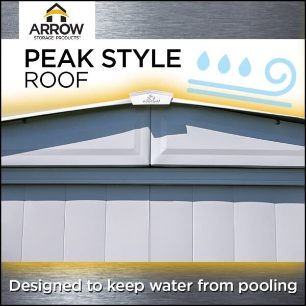 Arrow 8 x 7 x 6 ft Blue Grey Shed