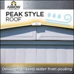 Arrow 10 x 10 x 6 ft Anthracite Shed