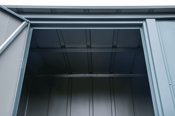 Spacemaker® Patio Steel Storage Shed, 4 ft. x 3 ft. Juniper Berry