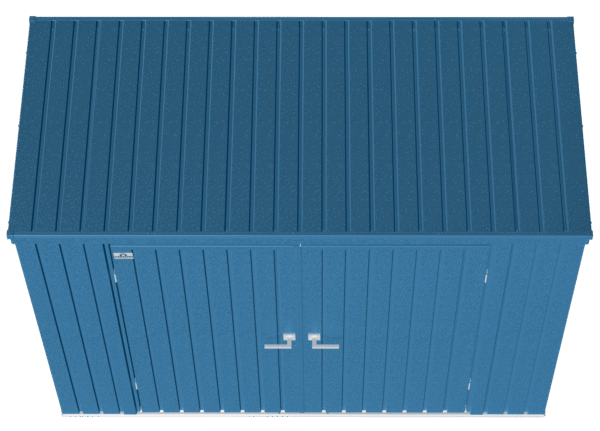Arrow Elite 8 x 4 x 6 ft Blue Grey Steel Storage Shed
