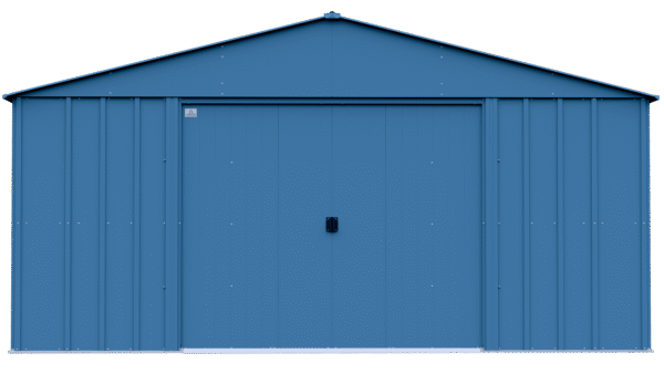 Arrow Classic Metal Shed, 14 x 17, Blue Grey