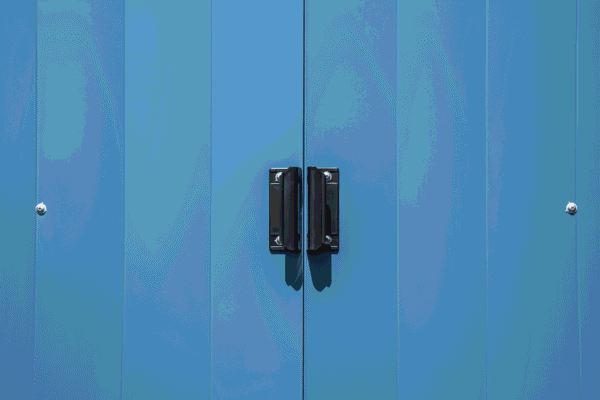 Arrow Classic Steel Storage Shed, 8x7, Blue Grey