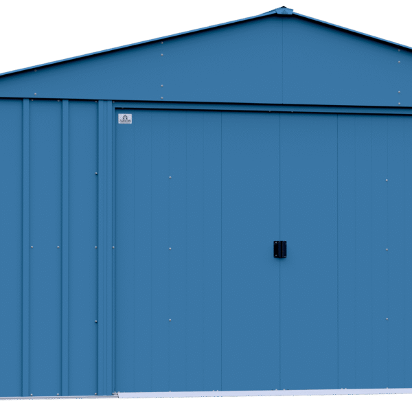 Arrow Classic Metal Shed, 14 x 17, Blue Grey