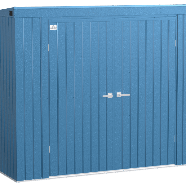 Arrow Elite 8 x 4 x 6 ft Blue Grey Steel Storage Shed