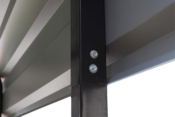 Arrow 10 x 15 x 9 ft Charcoal Carport