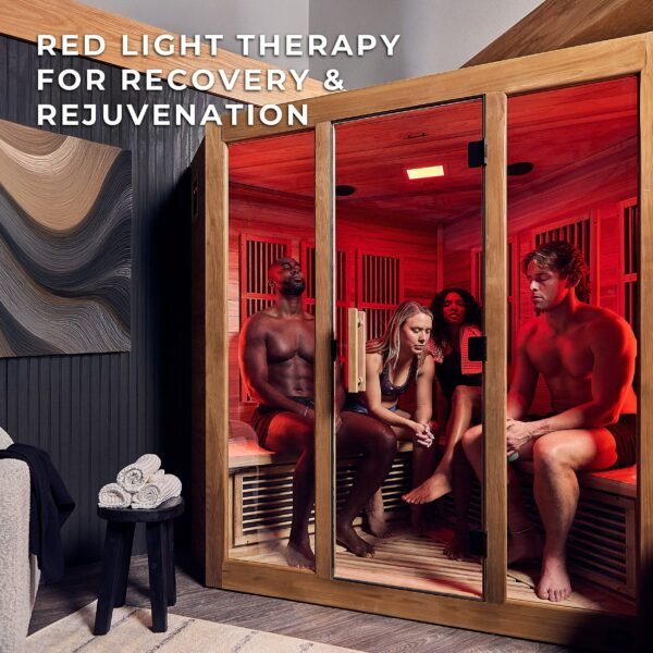 Rylan Indoor Infrared Corner Sauna – 4 Person