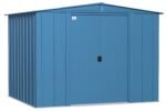 Arrow 8 x 7 x 6 ft Blue Grey Shed
