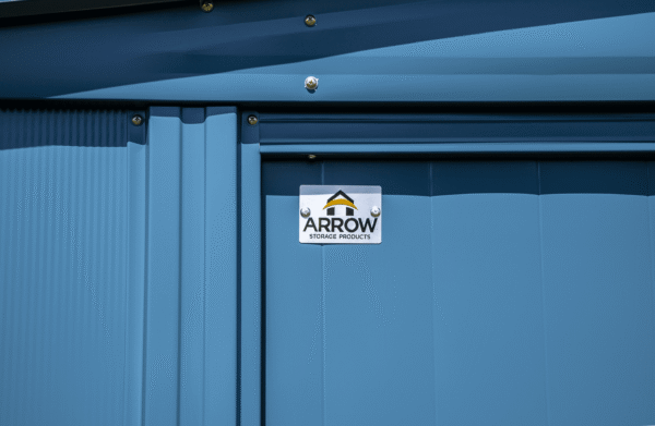 Arrow Classic Steel Storage Shed, 6X6, Blue Grey