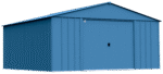 Arrow Classic 14 x 14 x 7 ft Blue Grey Steel Storage Shed