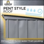 Arrow 6 x 4 x 6 ft Blue Shed