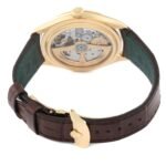 Rolex 1908 Yellow Gold Intense White Dial Brown Strap Mens Watch 52508 Box Card