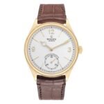 Rolex 1908 18k Yellow Gold Intense White Dial Mens Watch 52508 Box Card