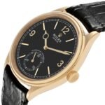 Rolex 1908 Yellow Gold Black Dial Mens Watch 52508