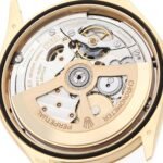 Rolex 1908 Yellow Gold Black Dial Mens Watch 52508 Box Card