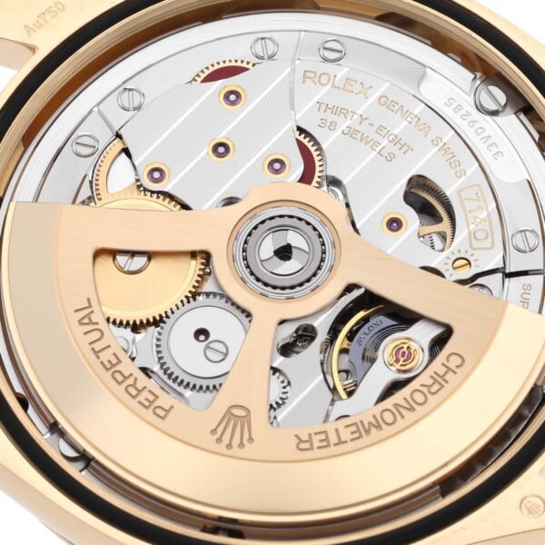 Rolex 1908 Yellow Gold Black Dial Mens Watch 52508 Card