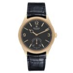 Rolex 1908 Yellow Gold Black Dial Mens Watch 52508 Card