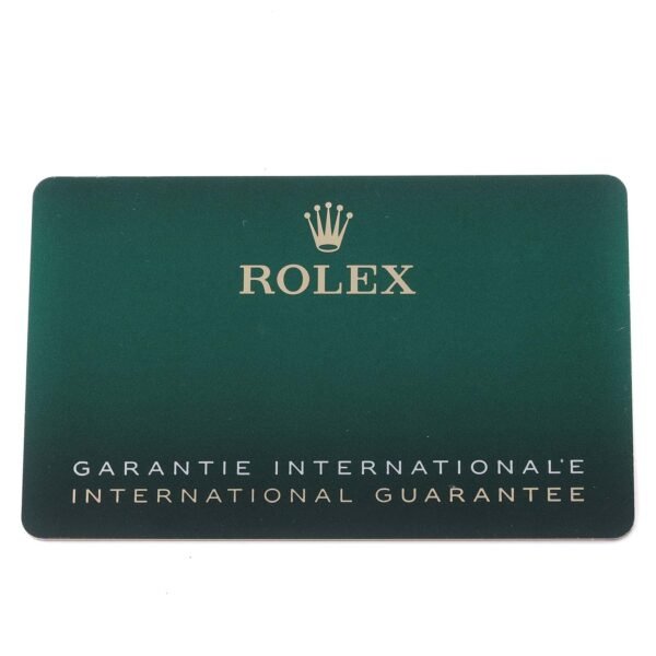 Rolex 1908 Yellow Gold Black Dial Mens Watch 52508 Card