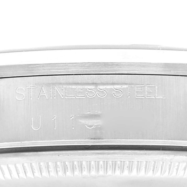 Rolex Air King 34 Blue Dial Smooth Bezel Steel Mens Watch 14000