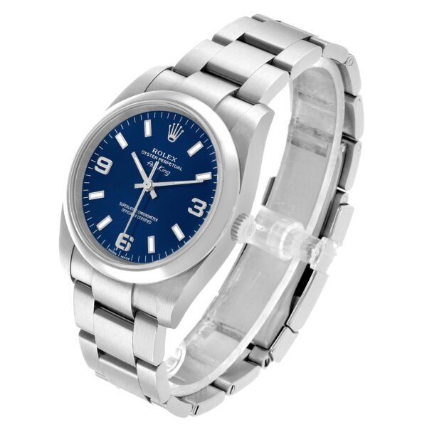 Rolex Air King 34 Blue Dial Steel Mens Watch 114200