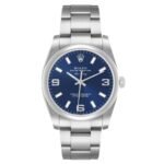 Rolex Air King 34 Blue Dial Steel Mens Watch 114200