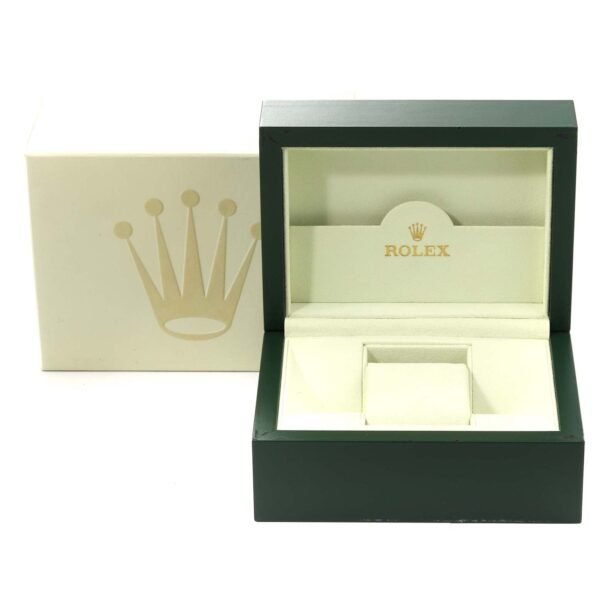 Rolex Air King 34 Silver Pink Baton Dial Steel Mens Watch 114200