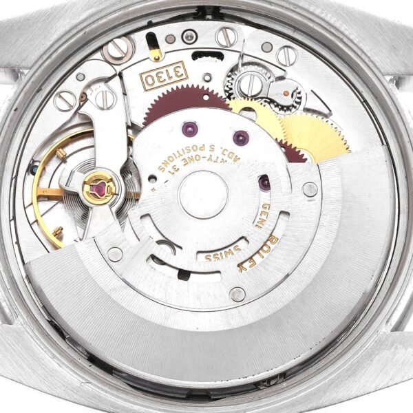 Rolex Air King 34 Silver Pink Baton Dial Steel Mens Watch 114200