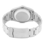 Rolex Air King 34 Silver Pink Baton Dial Steel Mens Watch 114200