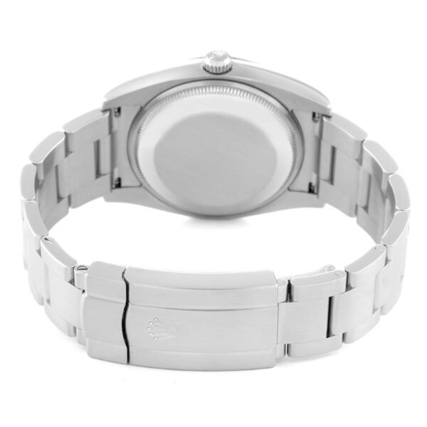 Rolex Air King 34 Silver Pink Baton Dial Steel Mens Watch 114200