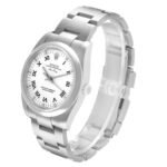 Rolex Air King 34 White Roman Dial Steel Mens Watch 114200