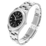 Rolex Air King 34mm Black Dial Smooth Bezel Steel Mens Watch 14000